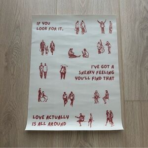 Love Actually Canvas Art Print Poster